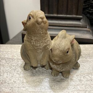 Charming Brown Vintage Rabbit Figurine!